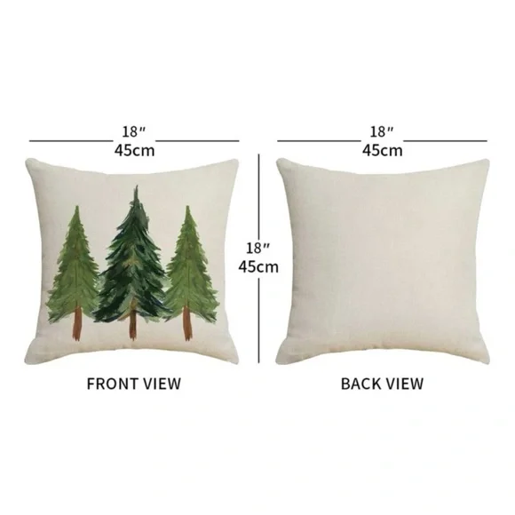 Christmas Tree 🎄 Linen Cushion Cover (Case Only) - Picture 3 of 3